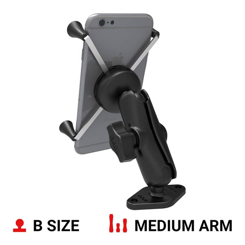 RAM Mounts X-Grip Large Phone Mount with Diamond Base RAM-B-102-UN10U with Medium Arm - Image 2